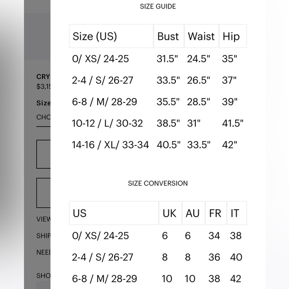 Area CRYSTAL EMBELLISHED GOWN NWT - Picture 9 of 9